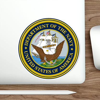 Official Seal of the Department of the Navy (U.S. Navy) STICKER Vinyl Die-Cut Decal-The Sticker Space