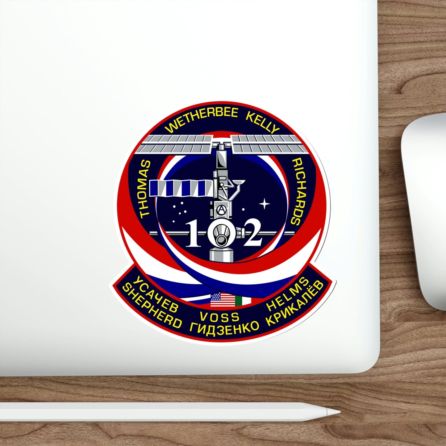 STS 102 Patch NASA STICKER Vinyl Die-Cut Decal-The Sticker Space