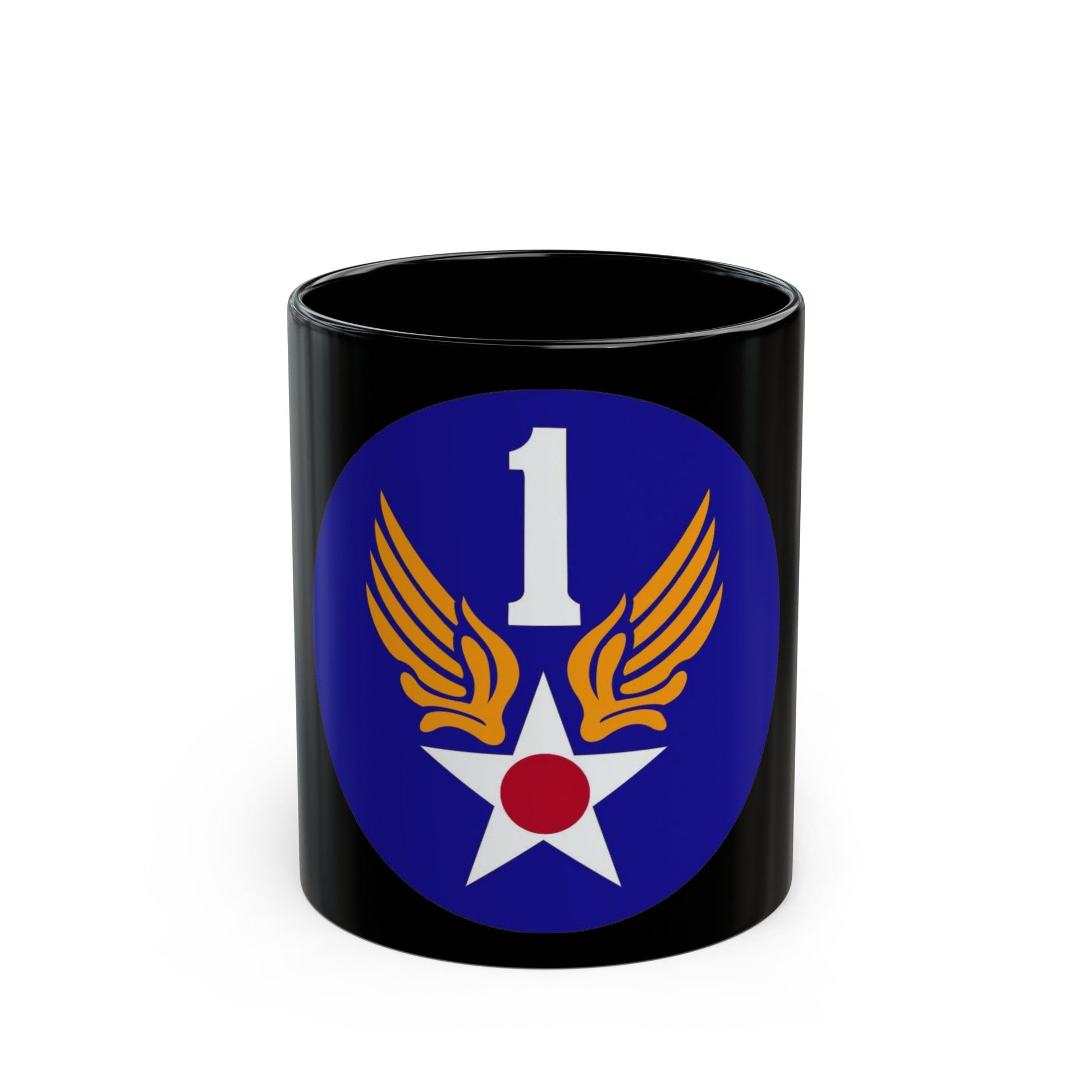 1 Air Force (U.S. Army) Black Coffee Mug-11oz-The Sticker Space