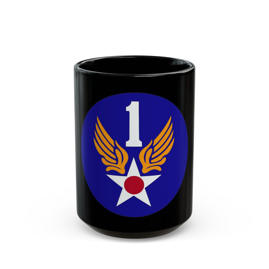 1 Air Force (U.S. Army) Black Coffee Mug-15oz-The Sticker Space