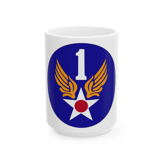 1 Air Force (U.S. Army) White Coffee Mug-15oz-The Sticker Space