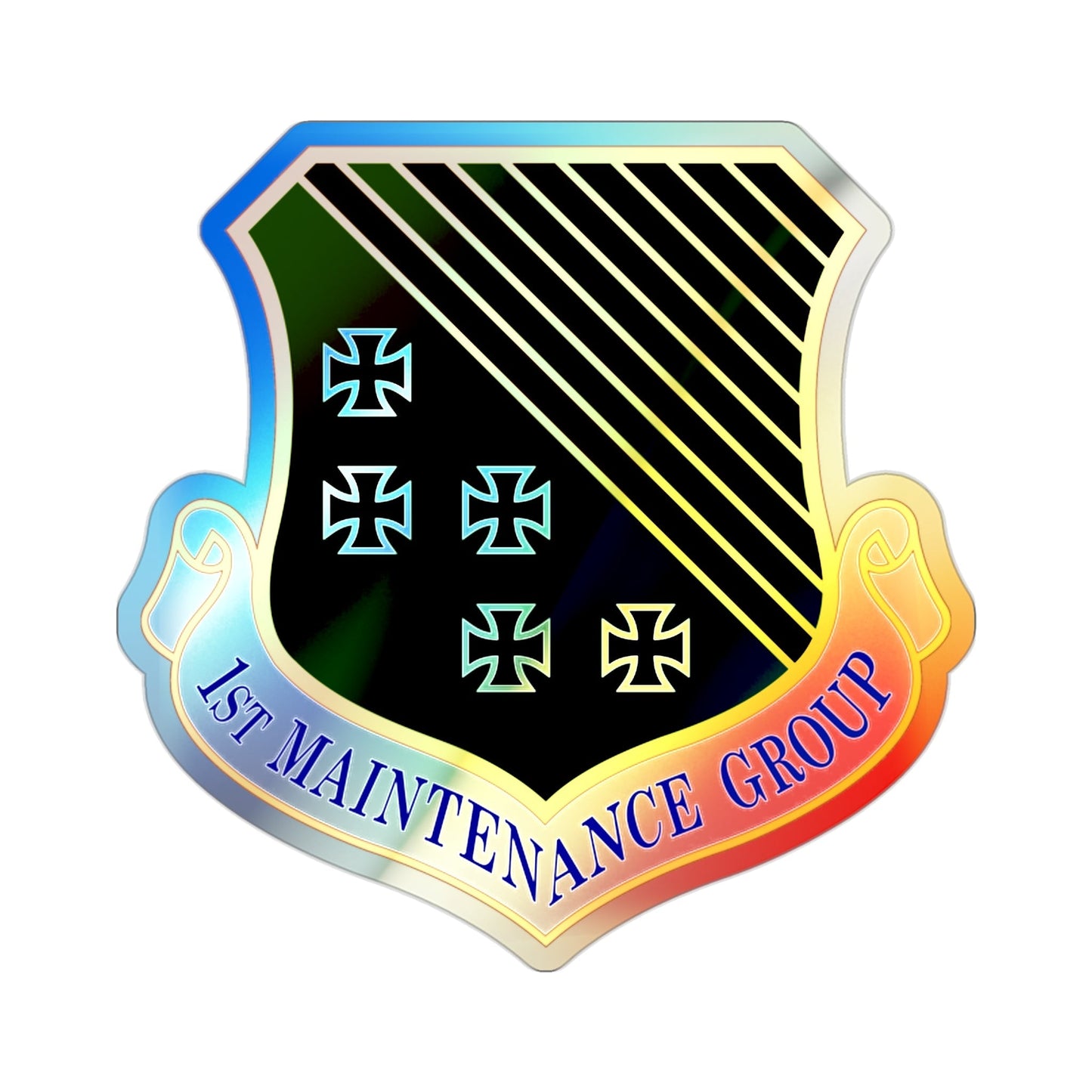 1 Maintenance Group ACC (U.S. Air Force) Holographic STICKER Die-Cut Vinyl Decal-2 Inch-The Sticker Space