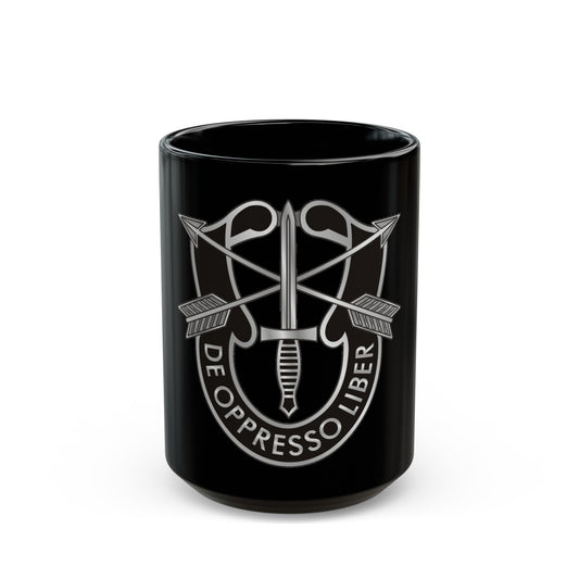 1 Special Forces (U.S. Army) Black Coffee Mug-15oz-The Sticker Space