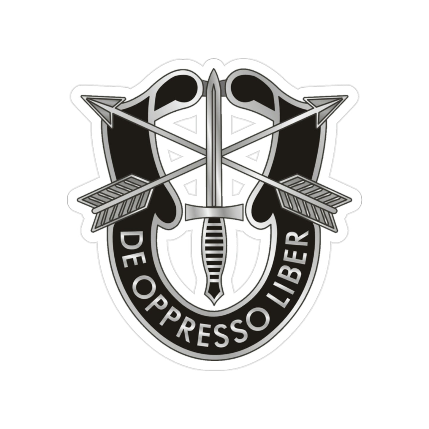 1 Special Forces (U.S. Army) Transparent STICKER Die-Cut Vinyl Decal-2 Inch-The Sticker Space