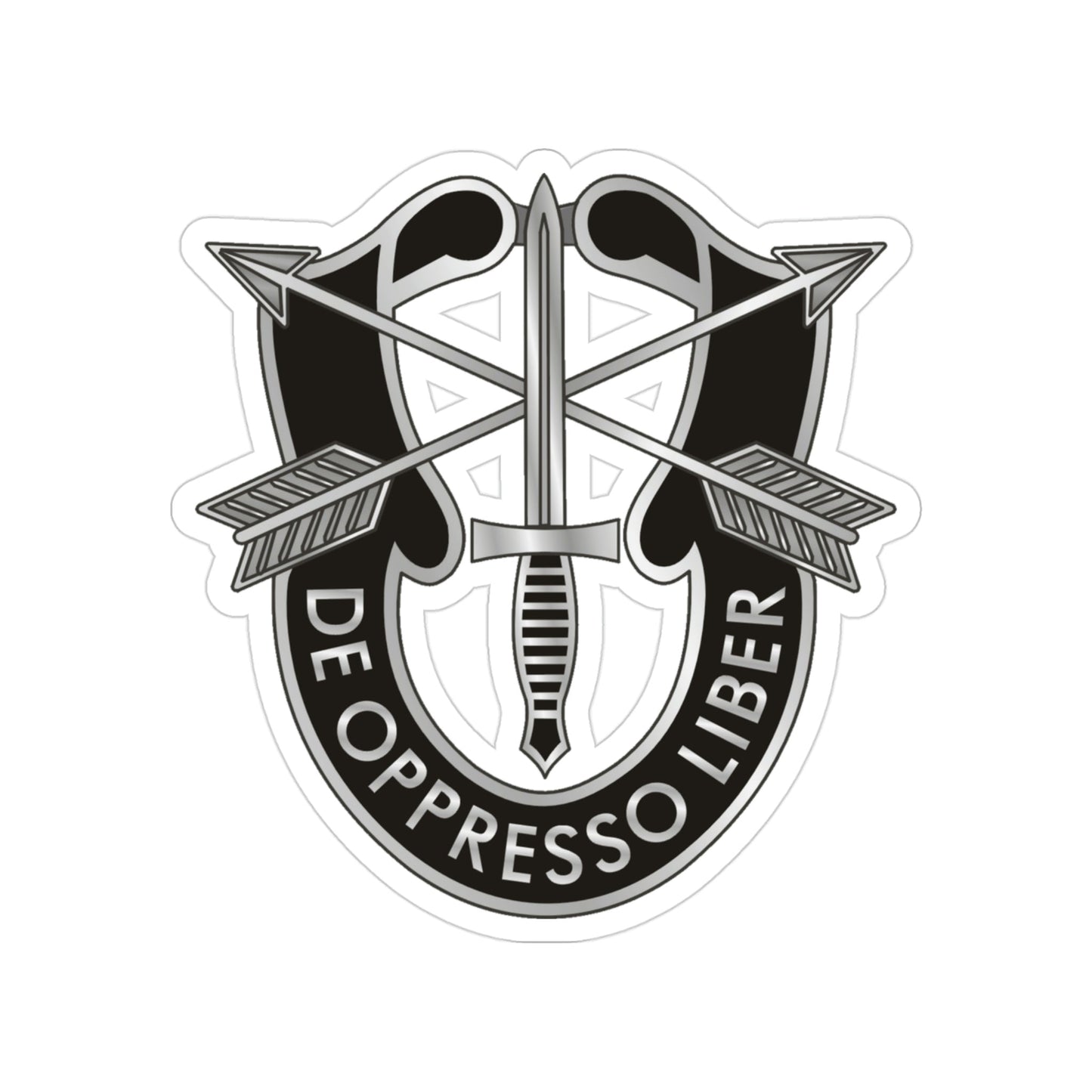 1 Special Forces (U.S. Army) Transparent STICKER Die-Cut Vinyl Decal-3 Inch-The Sticker Space