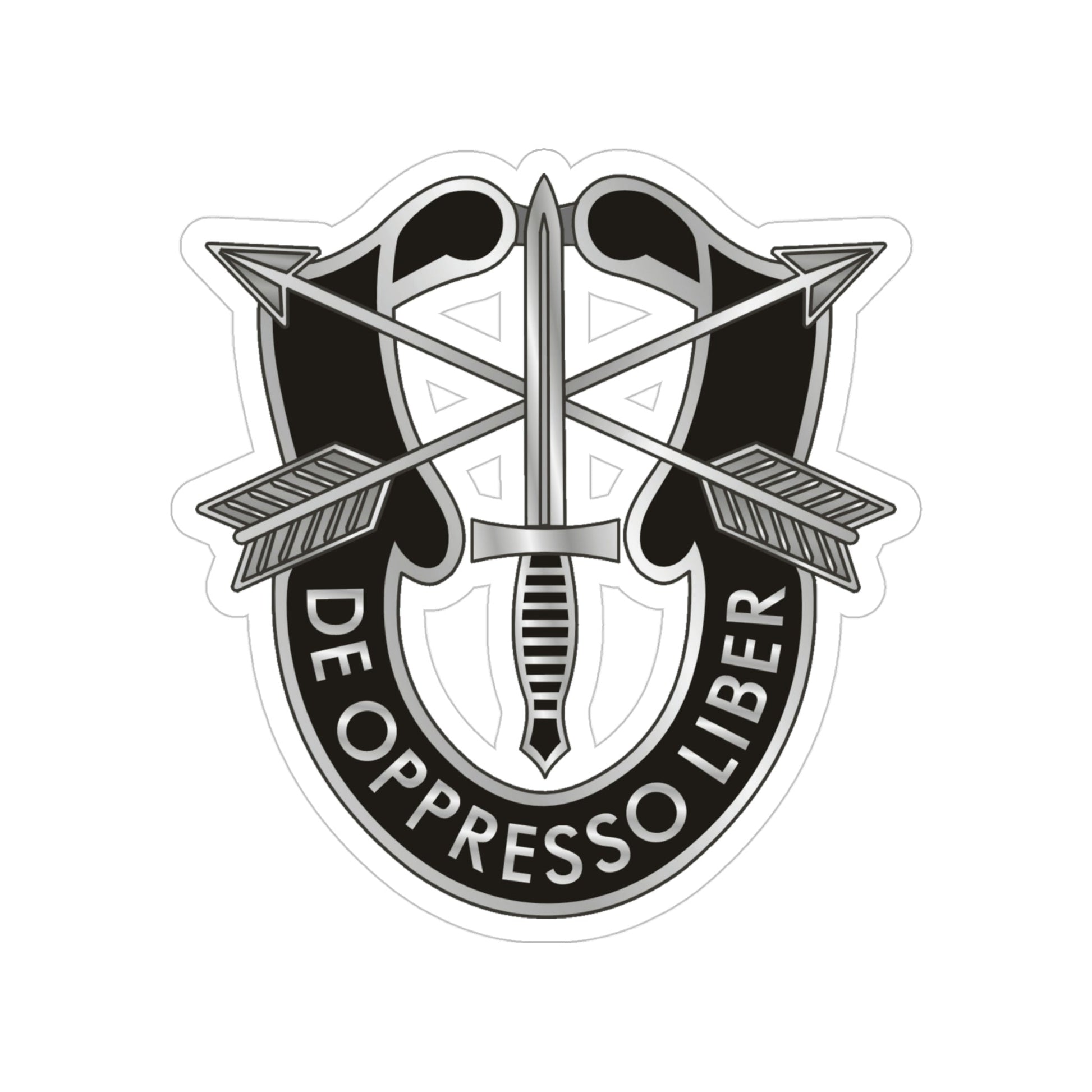 1 Special Forces (U.S. Army) Transparent STICKER Die-Cut Vinyl Decal-4 Inch-The Sticker Space