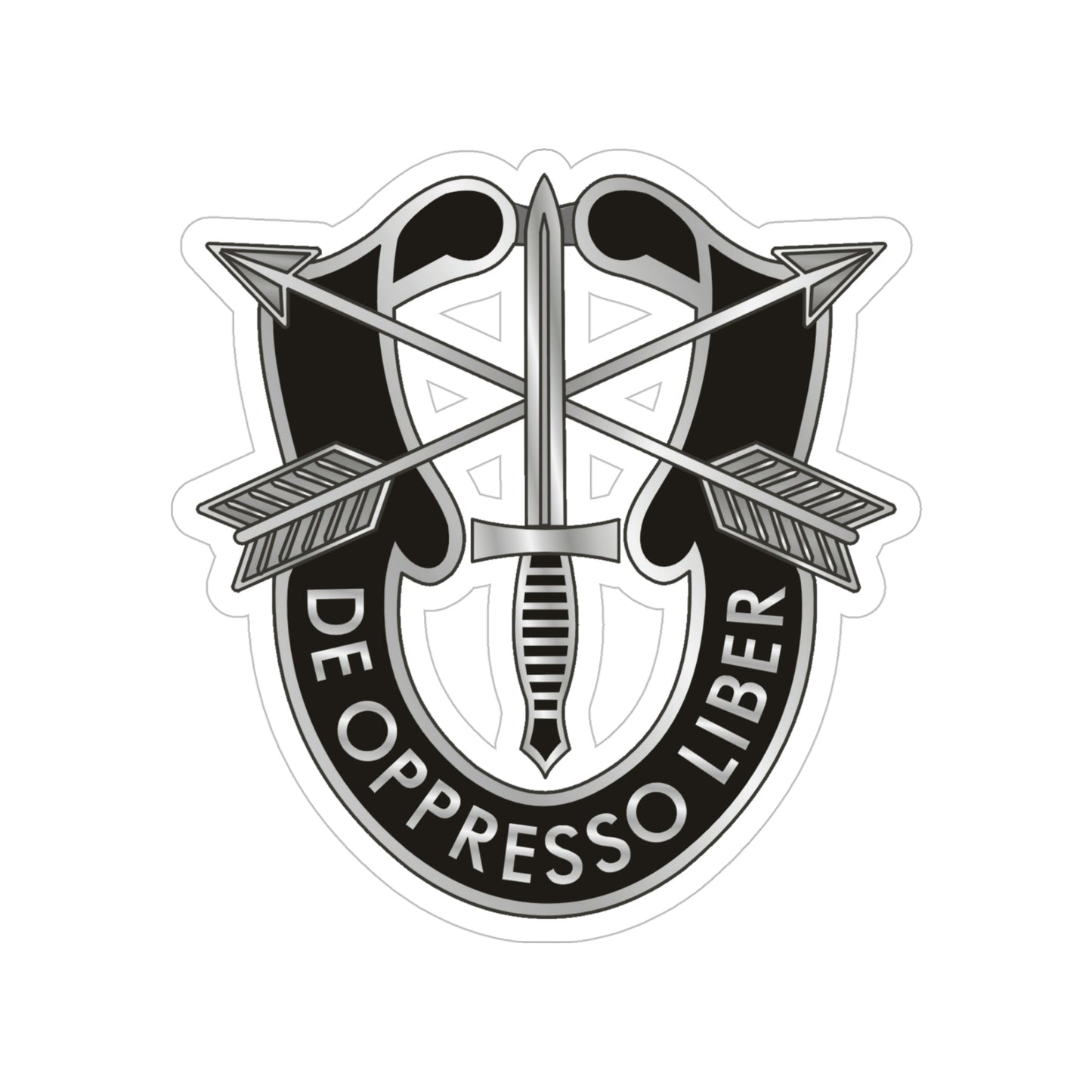 1 Special Forces (U.S. Army) Transparent STICKER Die-Cut Vinyl Decal-5 Inch-The Sticker Space