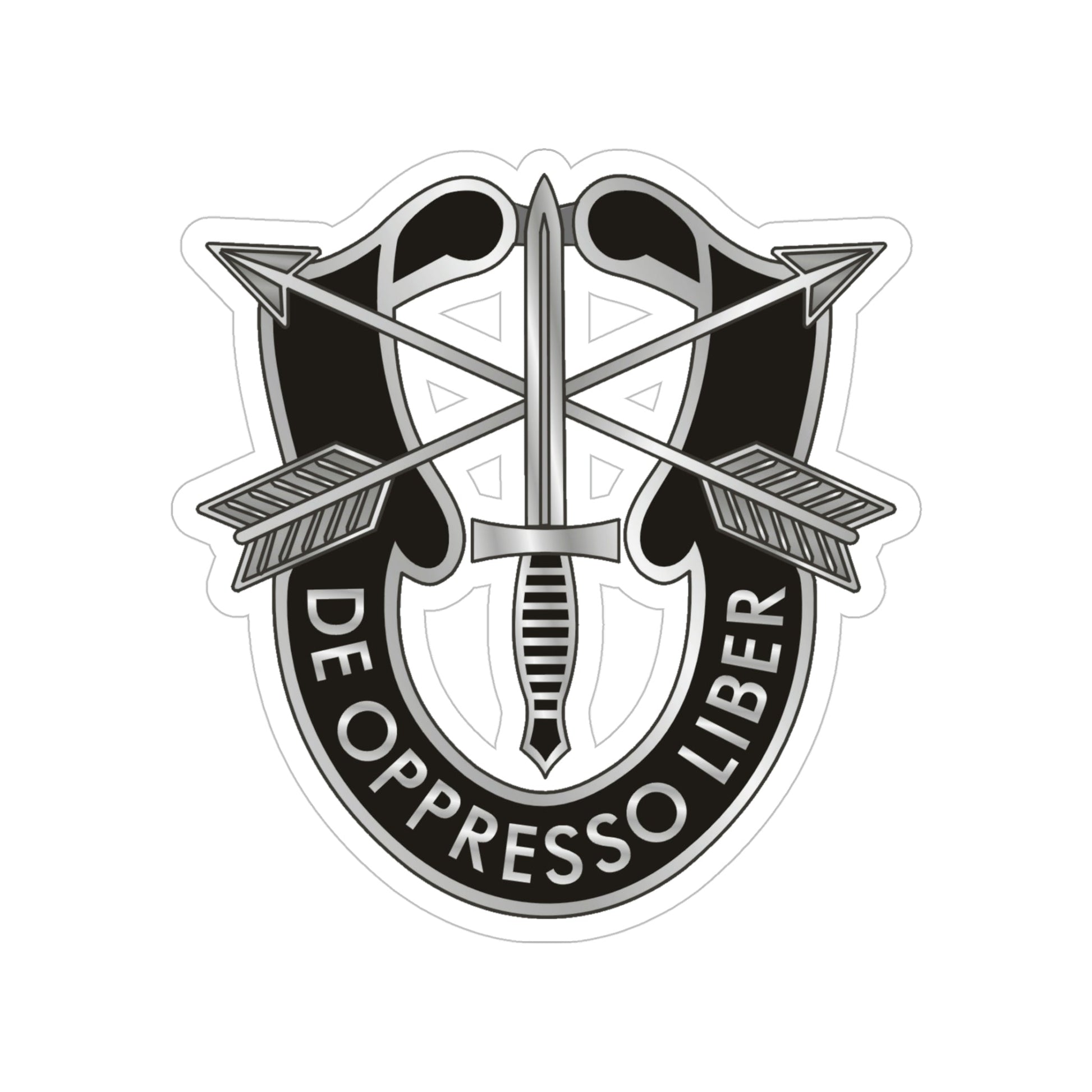 1 Special Forces (U.S. Army) Transparent STICKER Die-Cut Vinyl Decal-5 Inch-The Sticker Space