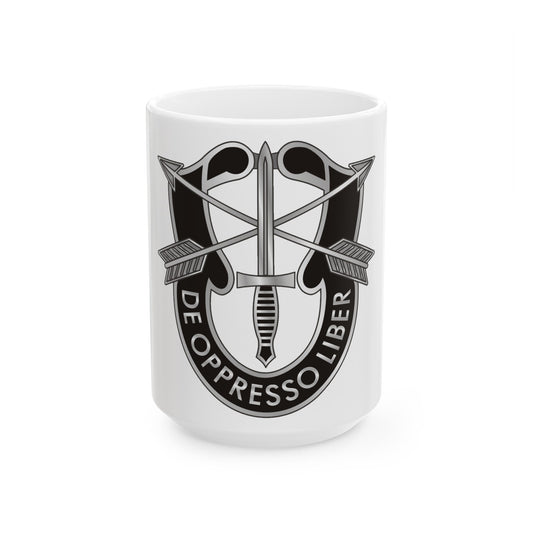 1 Special Forces (U.S. Army) White Coffee Mug-15oz-The Sticker Space