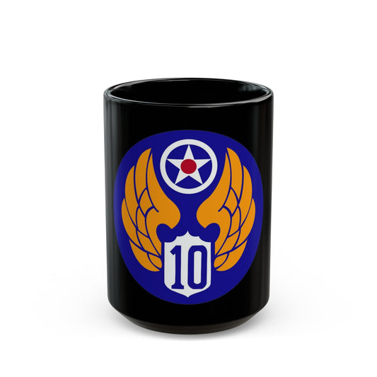10 Air Force (U.S. Army) Black Coffee Mug-15oz-The Sticker Space