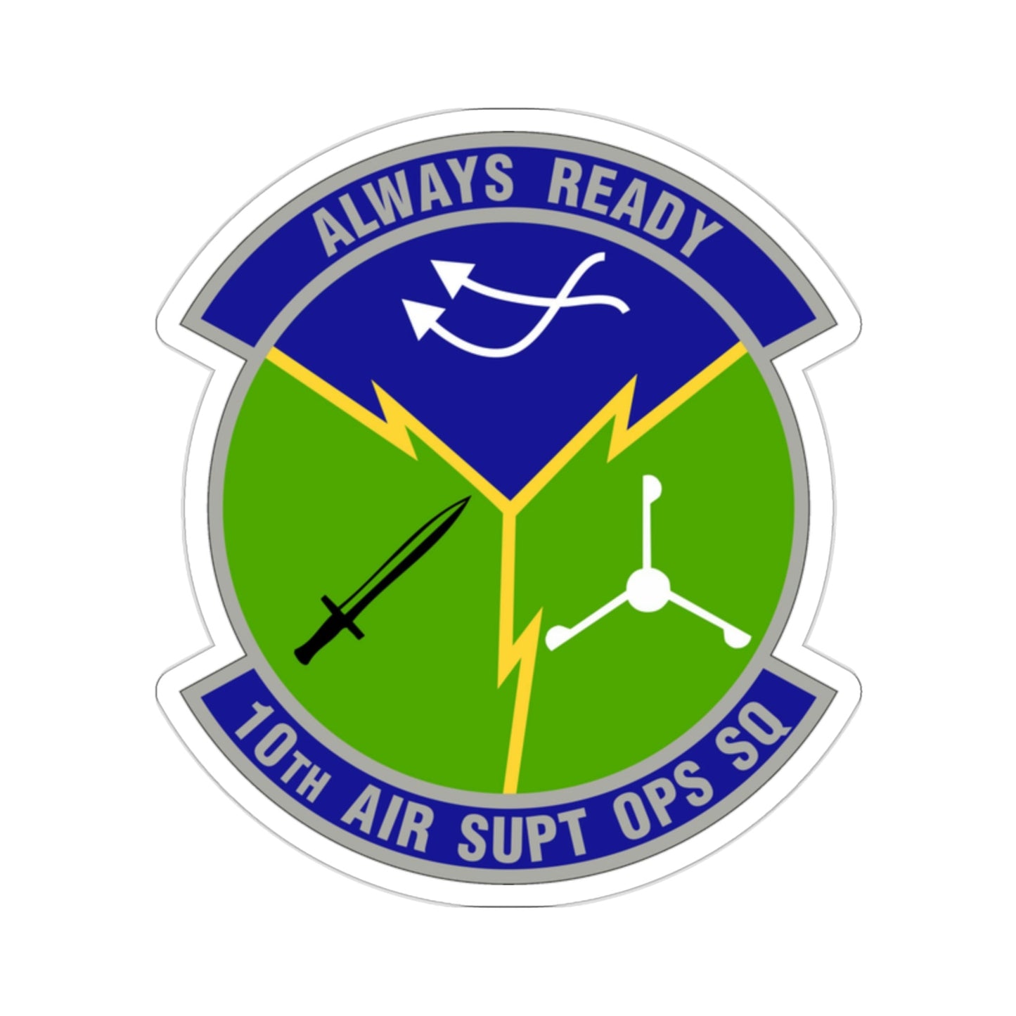 10 Air Support Operations Squadron ACC (U.S. Air Force) STICKER Vinyl Die-Cut Decal-2 Inch-The Sticker Space