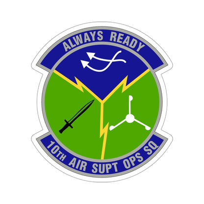 10 Air Support Operations Squadron ACC (U.S. Air Force) STICKER Vinyl Die-Cut Decal-4 Inch-The Sticker Space