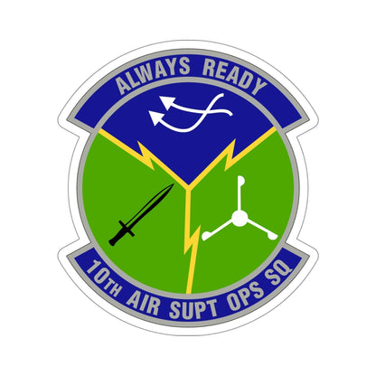 10 Air Support Operations Squadron ACC (U.S. Air Force) STICKER Vinyl Die-Cut Decal-6 Inch-The Sticker Space