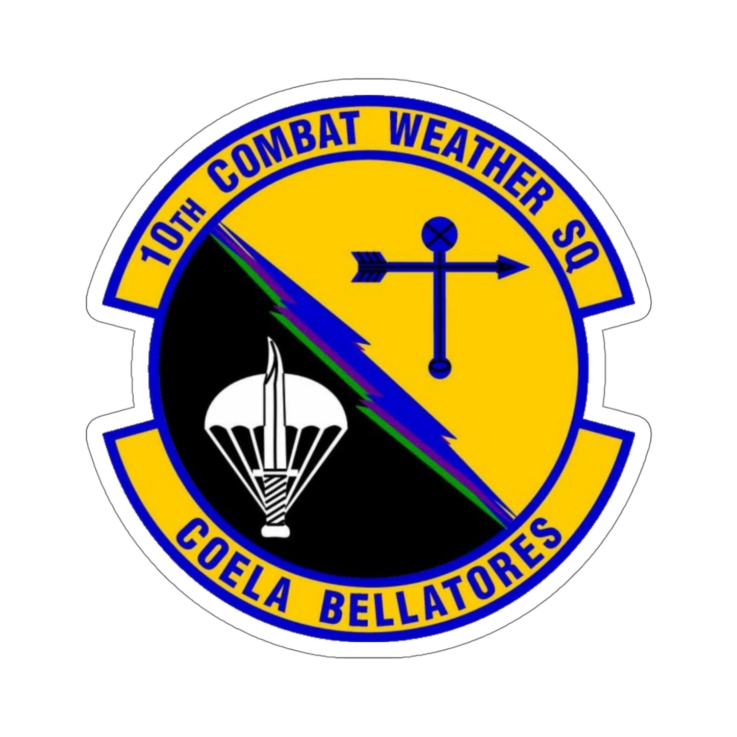 10 Combat Weather Squadron AFSOC (U.S. Air Force) STICKER Vinyl Die-Cut Decal-6 Inch-The Sticker Space