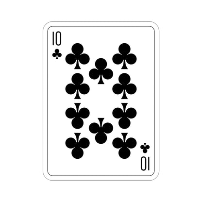 10 of Clubs Playing Card STICKER Vinyl Die-Cut Decal-4 Inch-The Sticker Space
