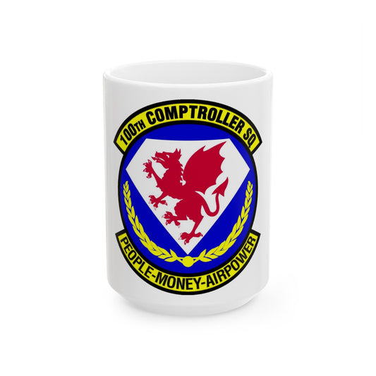 100 Comptroller Squadron USAFE (U.S. Air Force) White Coffee Mug