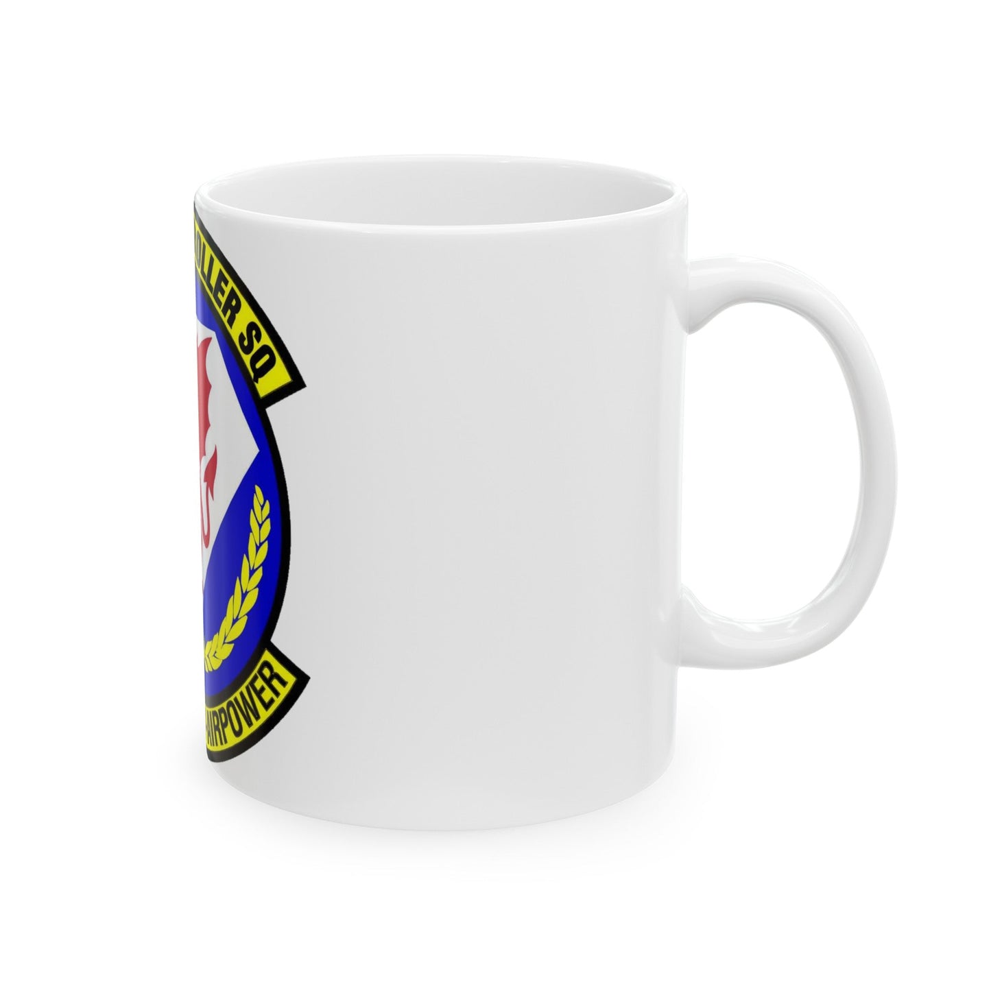 100 Comptroller Squadron USAFE (U.S. Air Force) White Coffee Mug-The Sticker Space