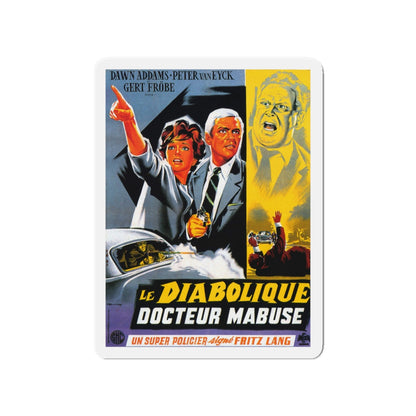 1000 EYES OF DR.MABUSE (5) 1960 Movie Poster - Die-Cut Magnet-4" x 4"-The Sticker Space