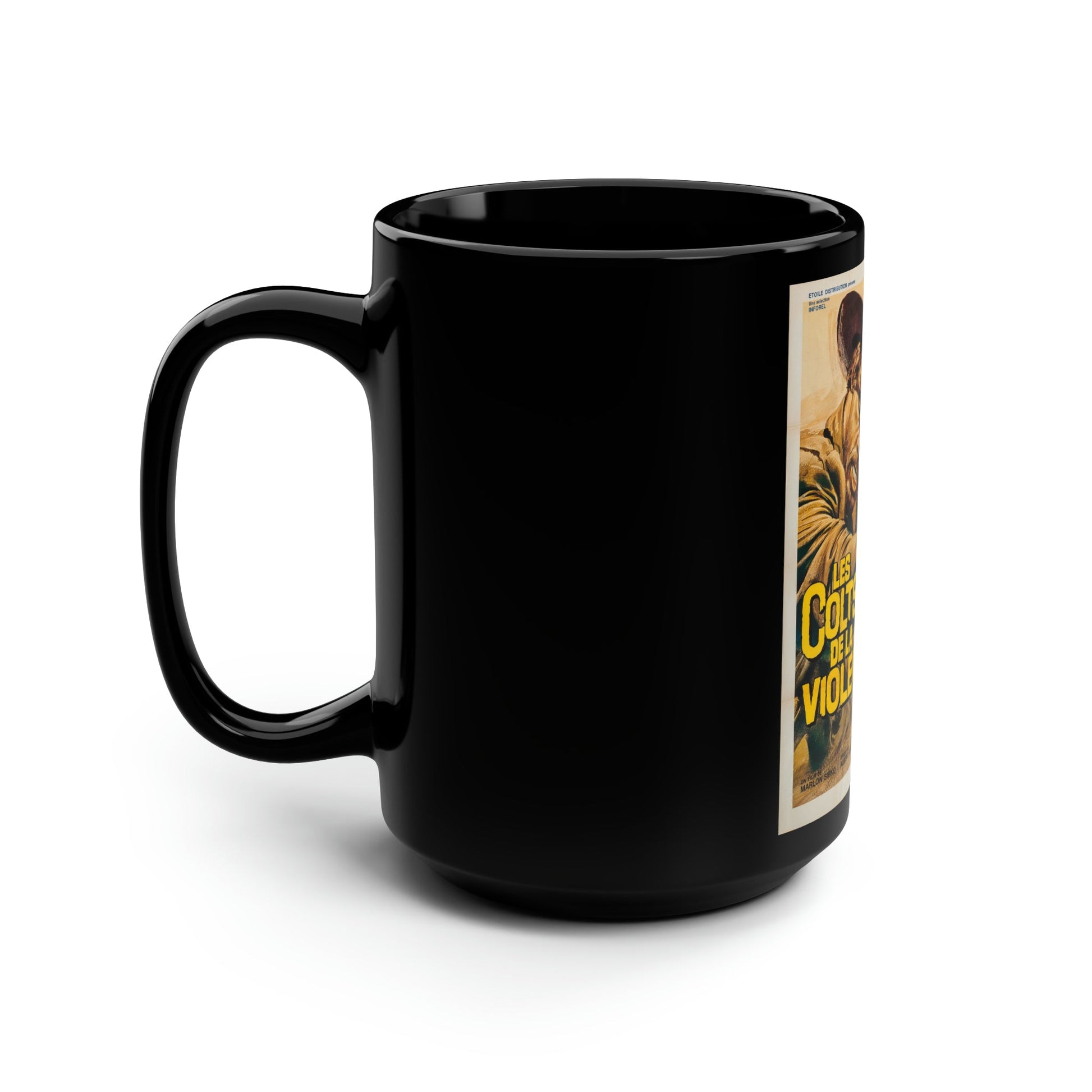 1,000 ON THE BLACK 1966 Movie Poster - Black Coffee Cup 15oz-15oz-The Sticker Space