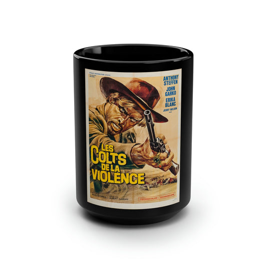 1,000 ON THE BLACK 1966 Movie Poster - Black Coffee Cup 15oz-15oz-The Sticker Space