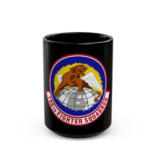 100th Fighter Squadron (U.S. Air Force) Black Coffee Mug-15oz-The Sticker Space