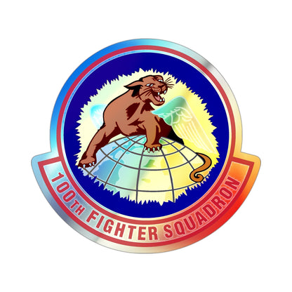 100th Fighter Squadron (U.S. Air Force) Holographic STICKER Die-Cut Vinyl Decal-3 Inch-The Sticker Space
