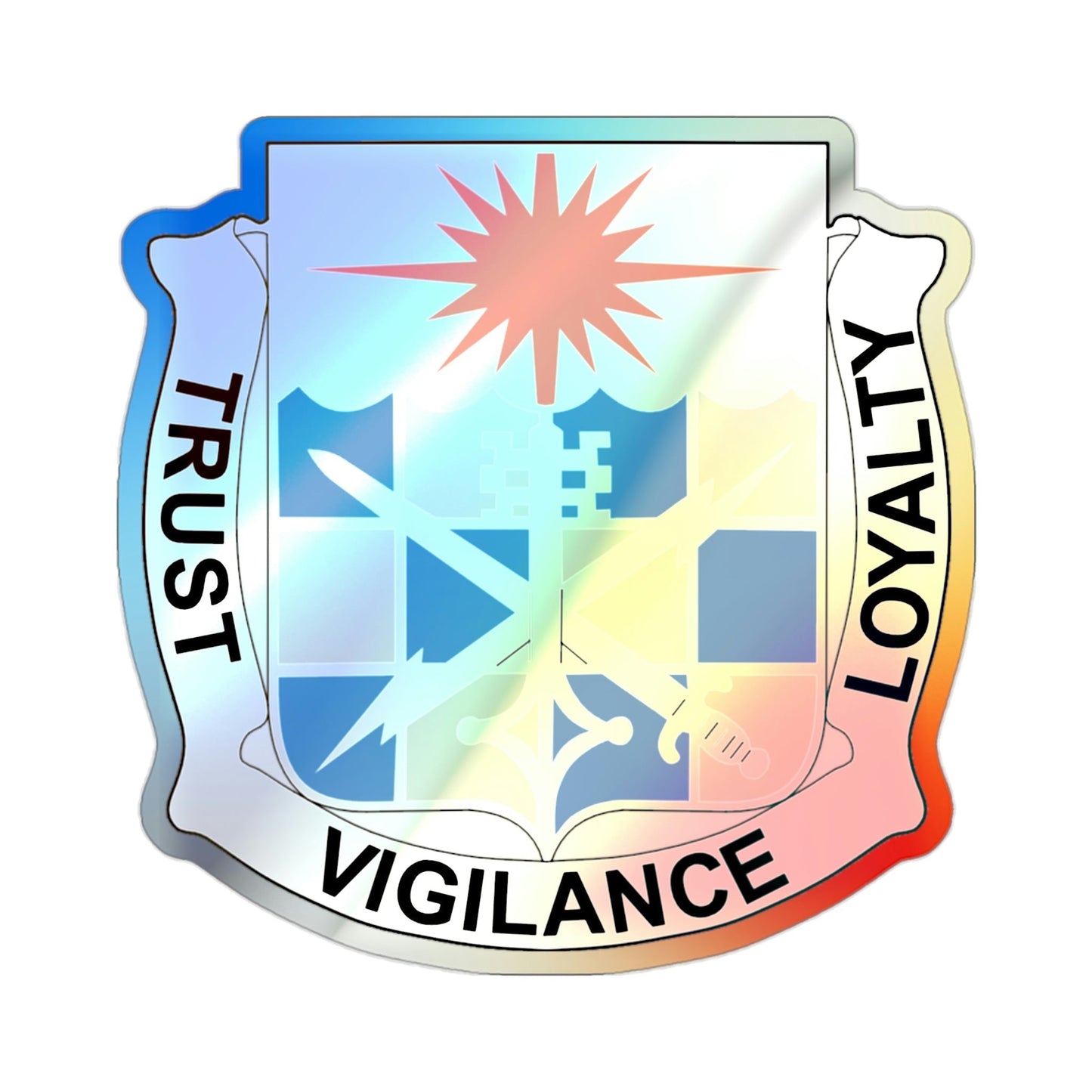 101 Military Intelligence Battalion (U.S. Army) Holographic STICKER Die-Cut Vinyl Decal-2 Inch-The Sticker Space