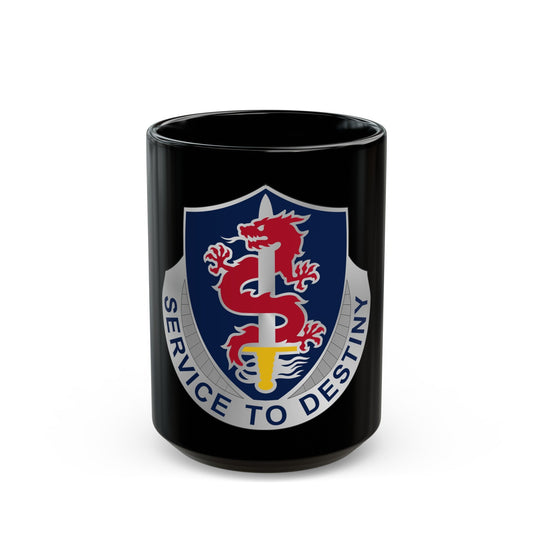 101 Personnel Services Battalion (U.S. Army) Black Coffee Mug-15oz-The Sticker Space