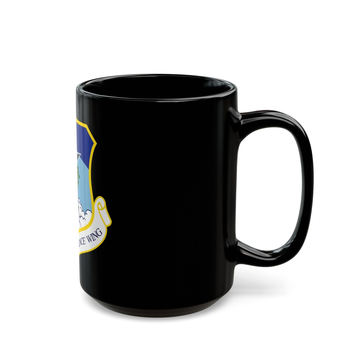 1014px 102nd Intelligence Wing emblem (U.S. Air Force) Black Coffee Mug-The Sticker Space