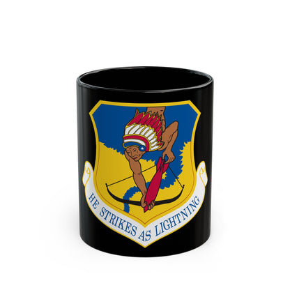 101st Air Refueling Wing (U.S. Air Force) Black Coffee Mug-11oz-The Sticker Space