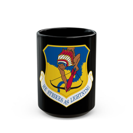 101st Air Refueling Wing (U.S. Air Force) Black Coffee Mug-15oz-The Sticker Space