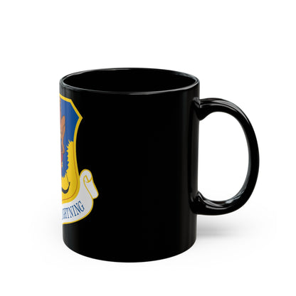 101st Air Refueling Wing (U.S. Air Force) Black Coffee Mug-The Sticker Space