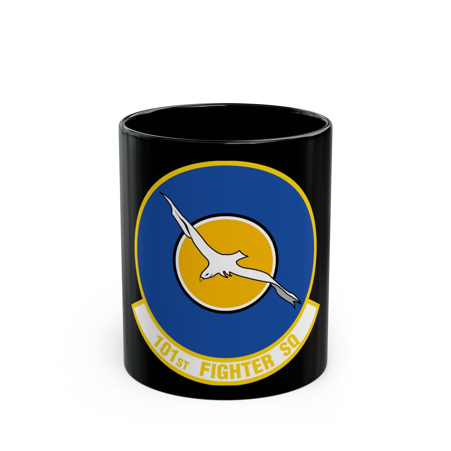 101st Fighter Squadron (U.S. Air Force) Black Coffee Mug-11oz-The Sticker Space