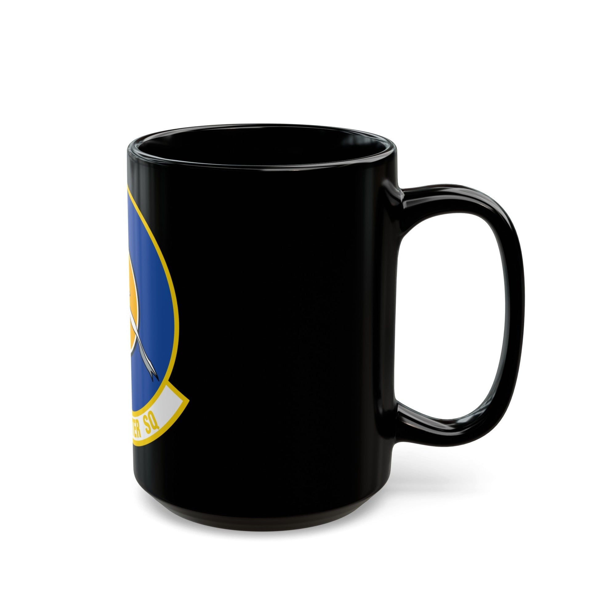 101st Fighter Squadron (U.S. Air Force) Black Coffee Mug-The Sticker Space