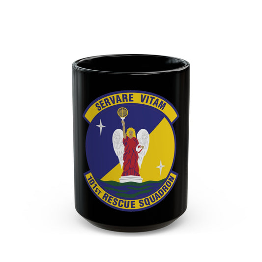 101st Rescue Squadron (U.S. Air Force) Black Coffee Mug-15oz-The Sticker Space