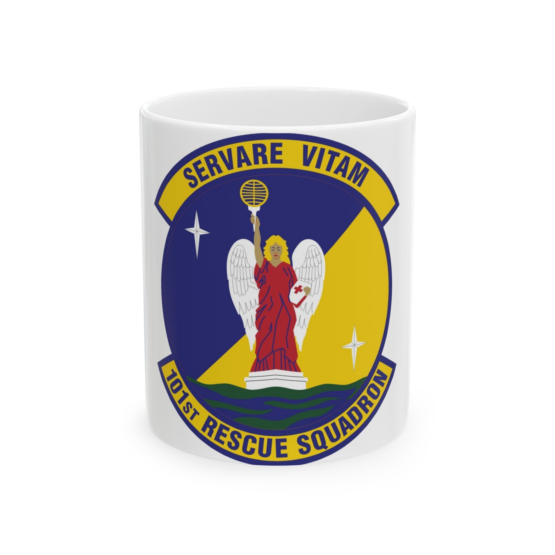 101st Rescue Squadron (U.S. Air Force) White Coffee Mug-11oz-The Sticker Space