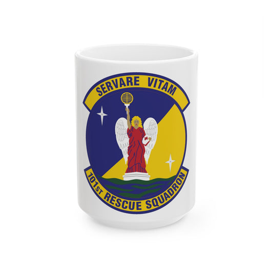 101st Rescue Squadron (U.S. Air Force) White Coffee Mug-15oz-The Sticker Space