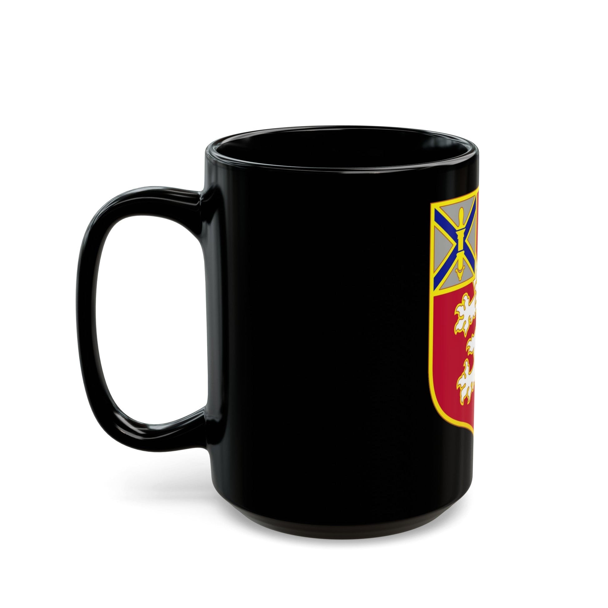 102 Engineer Battalion (U.S. Army) Black Coffee Mug-The Sticker Space