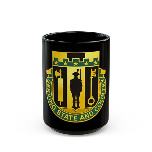 102 Military Police Battalion (U.S. Army) Black Coffee Mug-15oz-The Sticker Space
