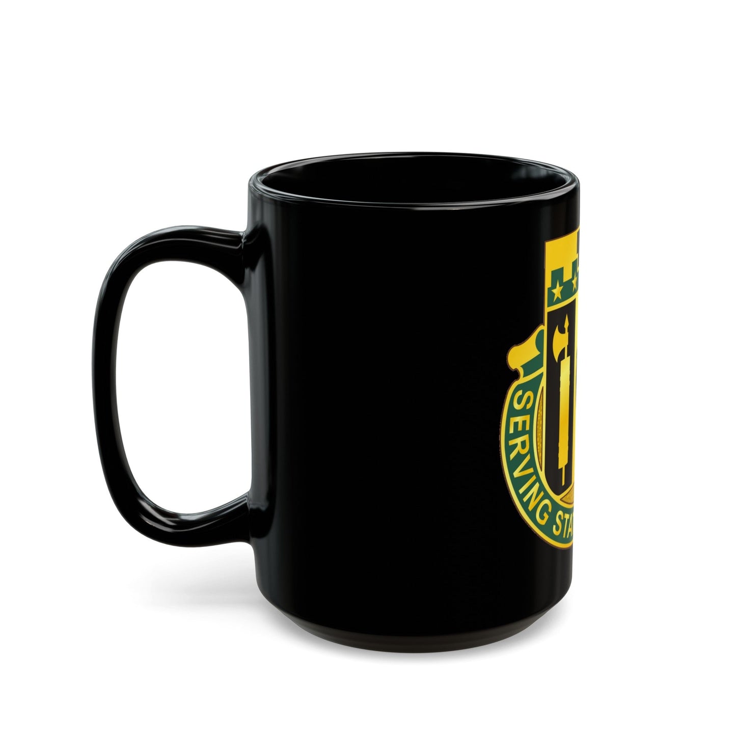 102 Military Police Battalion (U.S. Army) Black Coffee Mug-The Sticker Space