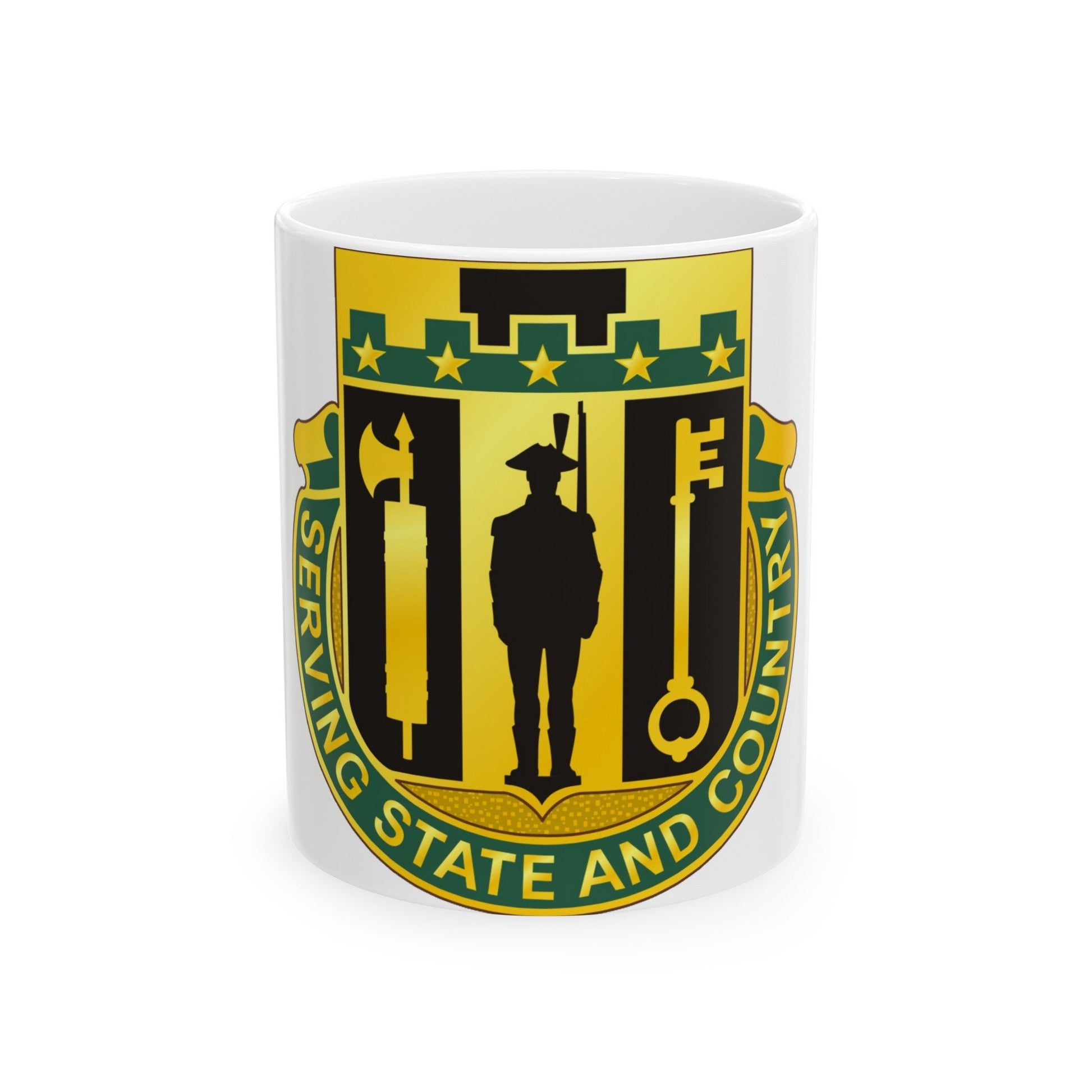 102 Military Police Battalion (U.S. Army) White Coffee Mug-11oz-The Sticker Space