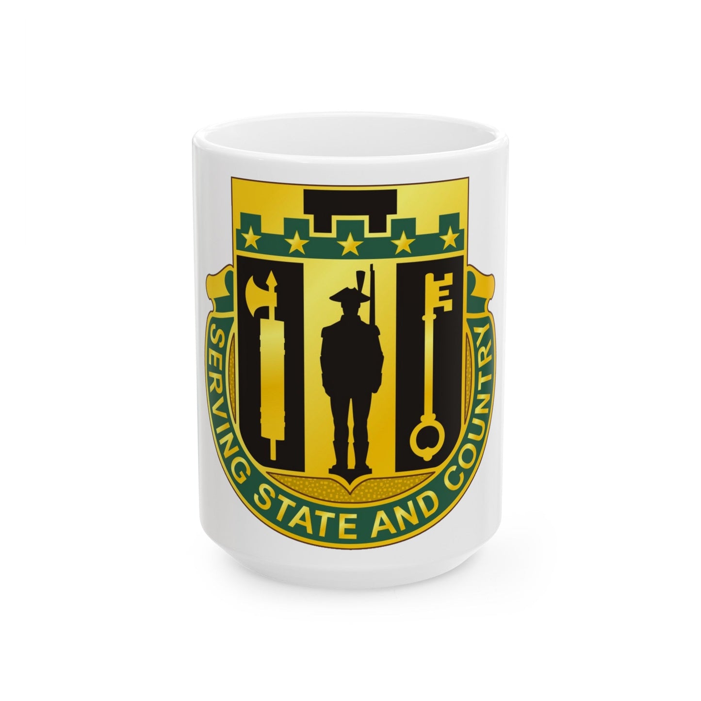 102 Military Police Battalion (U.S. Army) White Coffee Mug-15oz-The Sticker Space