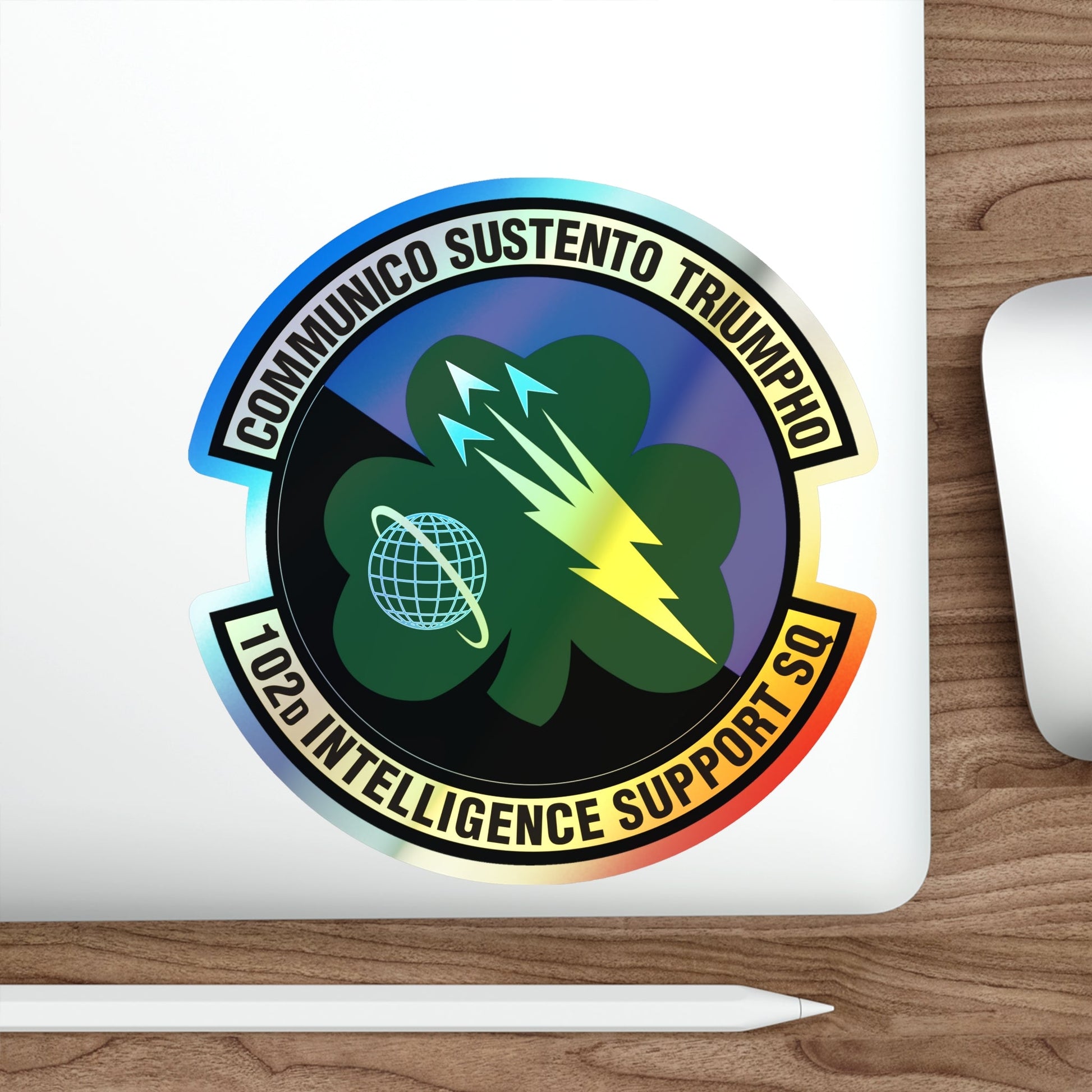102d Intelligence Support Squadron (U.S. Air Force) Holographic STICKER Die-Cut Vinyl Decal-The Sticker Space