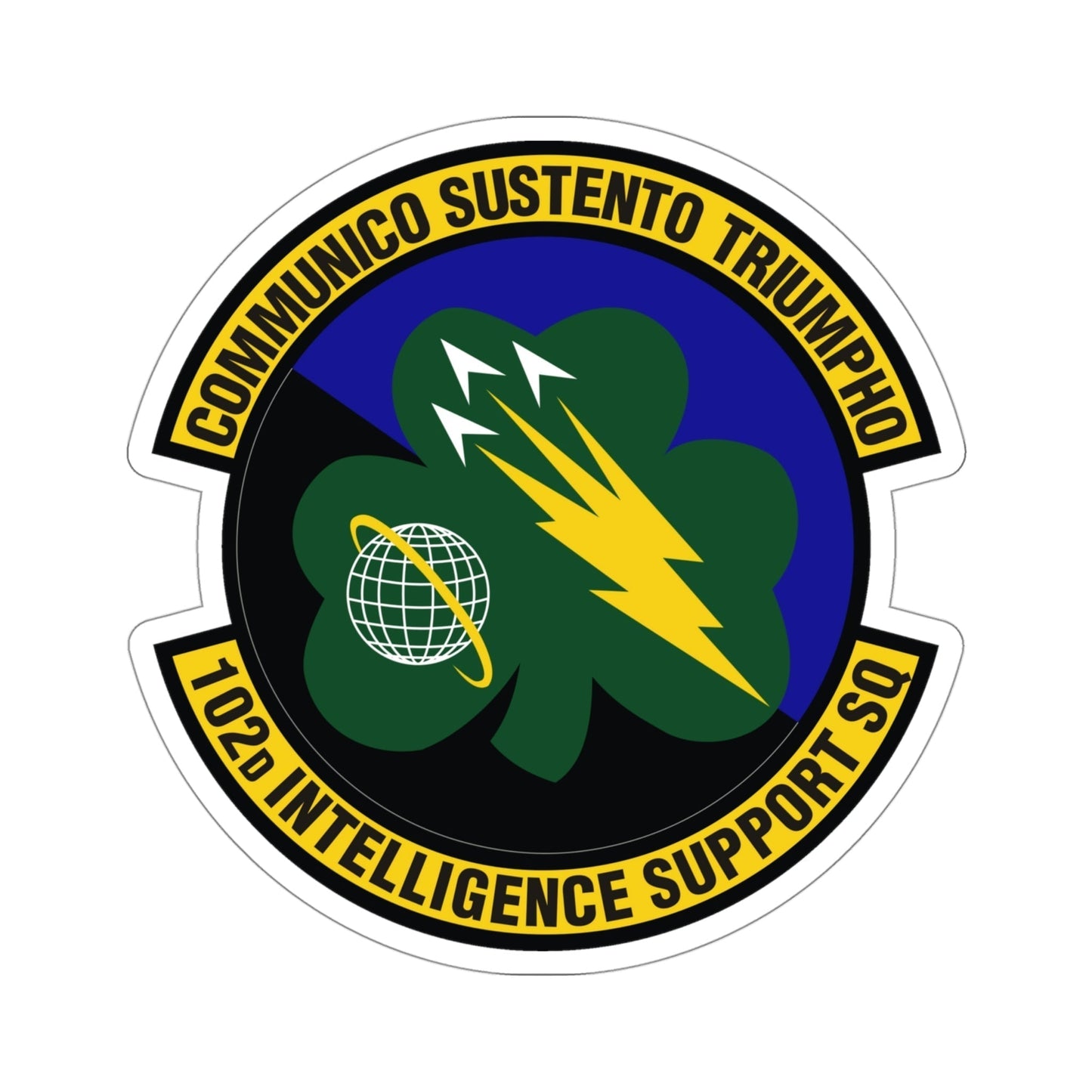 102d Intelligence Support Squadron (U.S. Air Force) STICKER Vinyl Die-Cut Decal-4 Inch-The Sticker Space