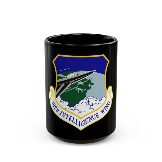 102d Intelligence Wing (U.S. Air Force) Black Coffee Mug-15oz-The Sticker Space
