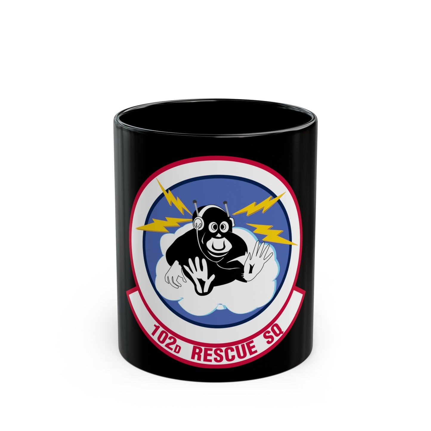 102d Rescue Squadron (U.S. Air Force) Black Coffee Mug-11oz-The Sticker Space