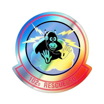 102d Rescue Squadron (U.S. Air Force) Holographic STICKER Die-Cut Vinyl Decal-4 Inch-The Sticker Space