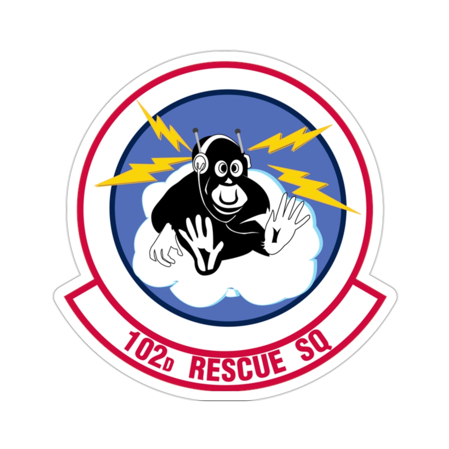 102d Rescue Squadron (U.S. Air Force) STICKER Vinyl Die-Cut Decal-2 Inch-The Sticker Space