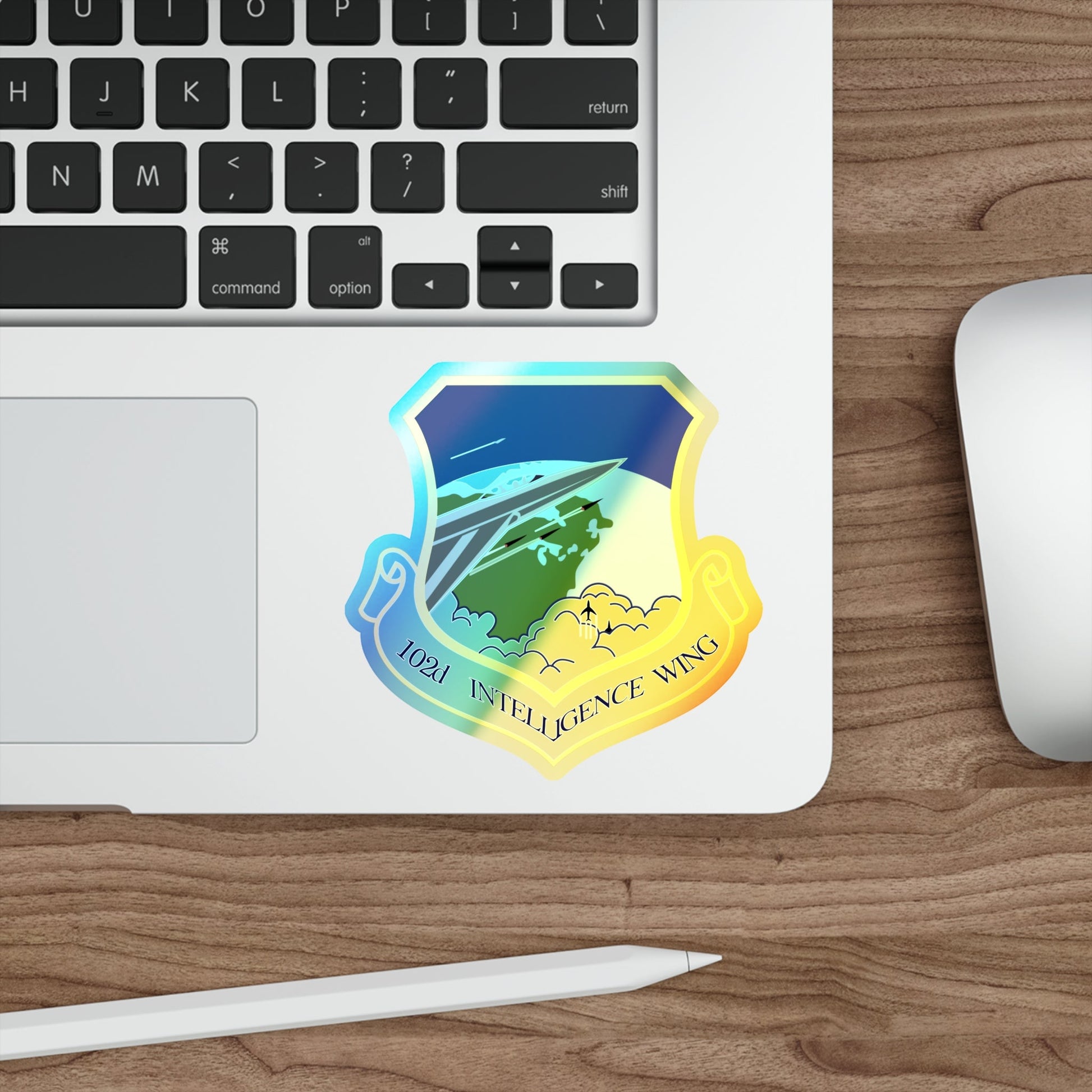 102nd Intelligence Wing (U.S. Air Force) Holographic STICKER Die-Cut Vinyl Decal-The Sticker Space