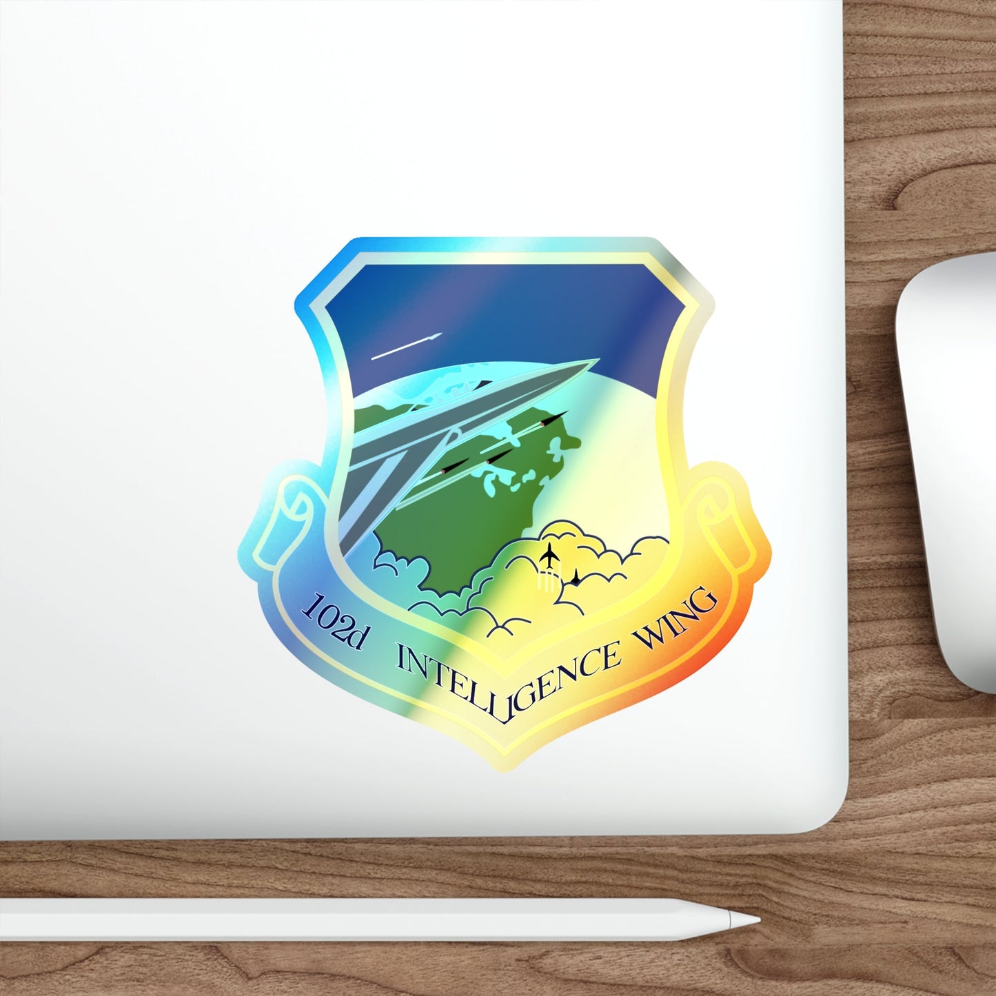102nd Intelligence Wing (U.S. Air Force) Holographic STICKER Die-Cut Vinyl Decal-The Sticker Space